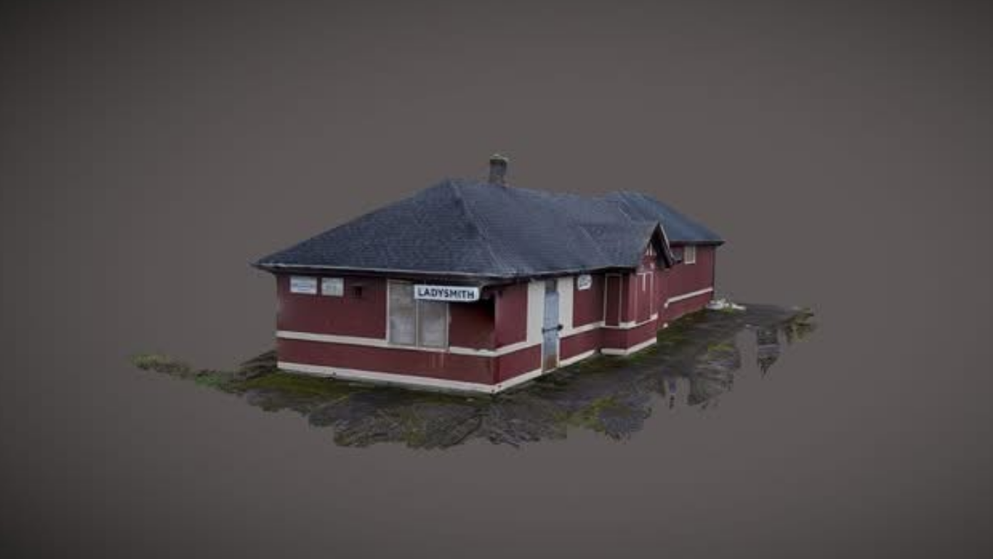 Architectural facade and context aerial